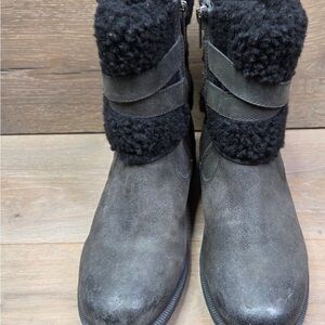UGG Black and Gray Winter Boots